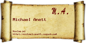 Michael Anett névjegykártya
